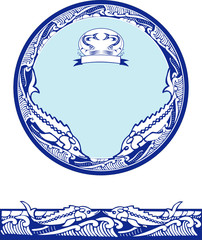 Two fiches in waves