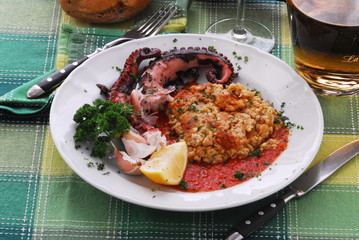 Bistecche di polipo all abbaziana - Cucina del Quarnero