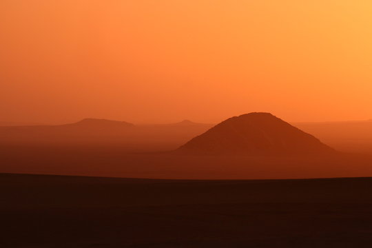 Sunrise in desert