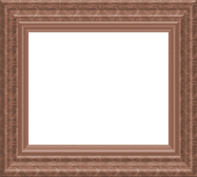 Ornate Rose Gold Frame - with isolated clipping area