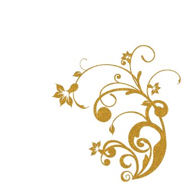 FOND FLORAL OR