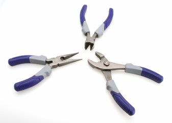 cross cutter needle nose pliers and pliers