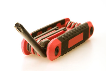 Set of torx tools for use on screws