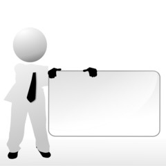 Fototapeta premium Empty business board