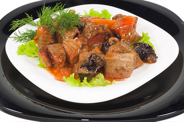 Meat of the rabbit  isolated