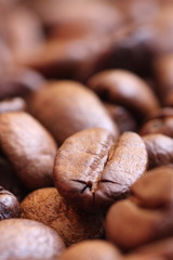 macro d'un grain de café