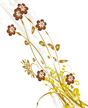 floral cuivre