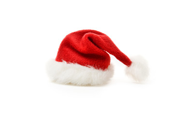 Obraz na płótnie Canvas kapelusz Boże Narodzenie na białym tle