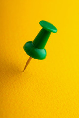 drawing-pin, green