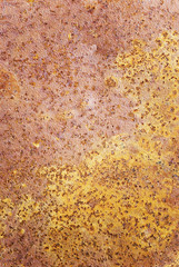 rust on the old steel