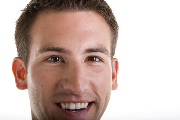 Obraz premium A nice young man smiling in closeup