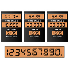 Gas pump prices