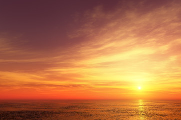 Beautiful sunset sky