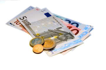 Euros (EUR) on White