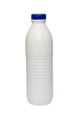 milk bottle with clipping path for easy cut out
