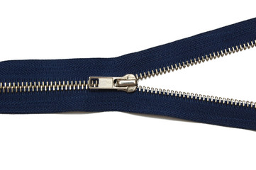 zipper isolated on a white