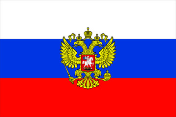 Russia collection: coat of arms and flag. Standart. - 9876079