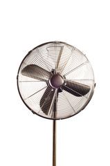 Electric fan isolated on  the white background