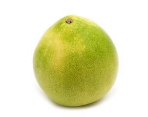 single pomelo on white background