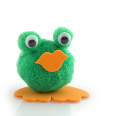 selfmade funny frog by the photographer