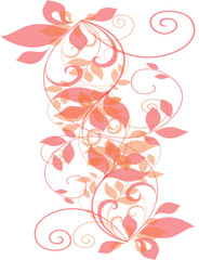 floral rose et orange