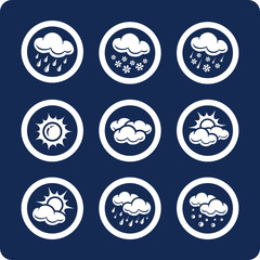 Weather  vector icons (set 7, part 1)