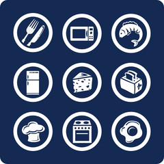 Food and Kitchen vector icons (set 9, part 2)