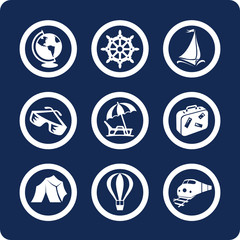 Travel and Vacation vector icons (set 13, part 1)