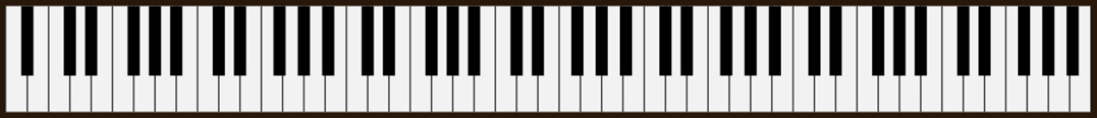 piano keys - vector - obrazy, fototapety, plakaty