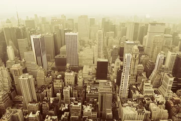 Photo sur Aluminium brossé New York New York City Bird's eye view