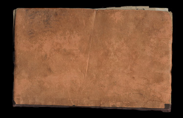Cardboard cover of the ancient book