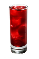 Alcoholic Cocktail made of Lychee Liqueur and Berries