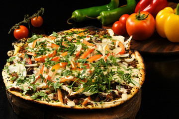 Pizza with vegetables