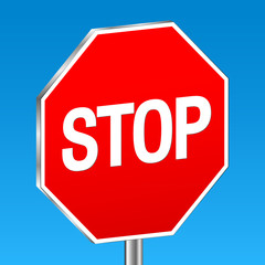 background stop sign
