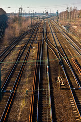 Fototapeta premium Schienen Altona Bahnhof 1