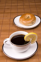 Coffee and Bagel