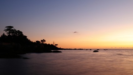 Obraz premium La côte au crépuscule