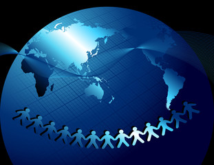 Fototapeta premium World friendship, vector illustration