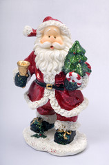 statuette of santa claus, christmas doll,