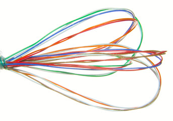 Multi - coloured telephone or telecommunication cable