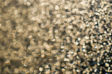 abstract Bokeh of wave glass