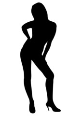 woman silhouette vector file
