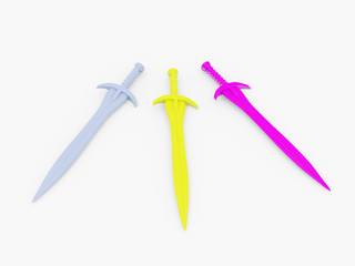 swords. 3d