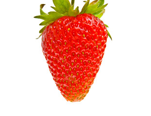 fresh strawberry on a white background
