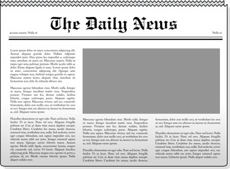 vector newspaper illustration