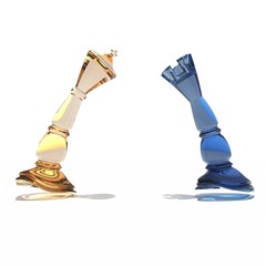 chess queen and tower