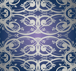 silver ornate background