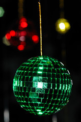 Christmas decoration made of reflective pieces
