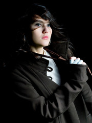 portrait in low-key