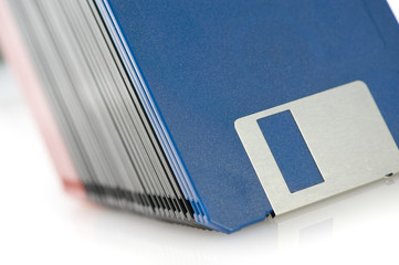 floppy disks isolated on the white